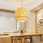 Handwoven Bamboo Pendant Lamp