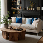 Set of 2 Blue Velvet Cushion Covers