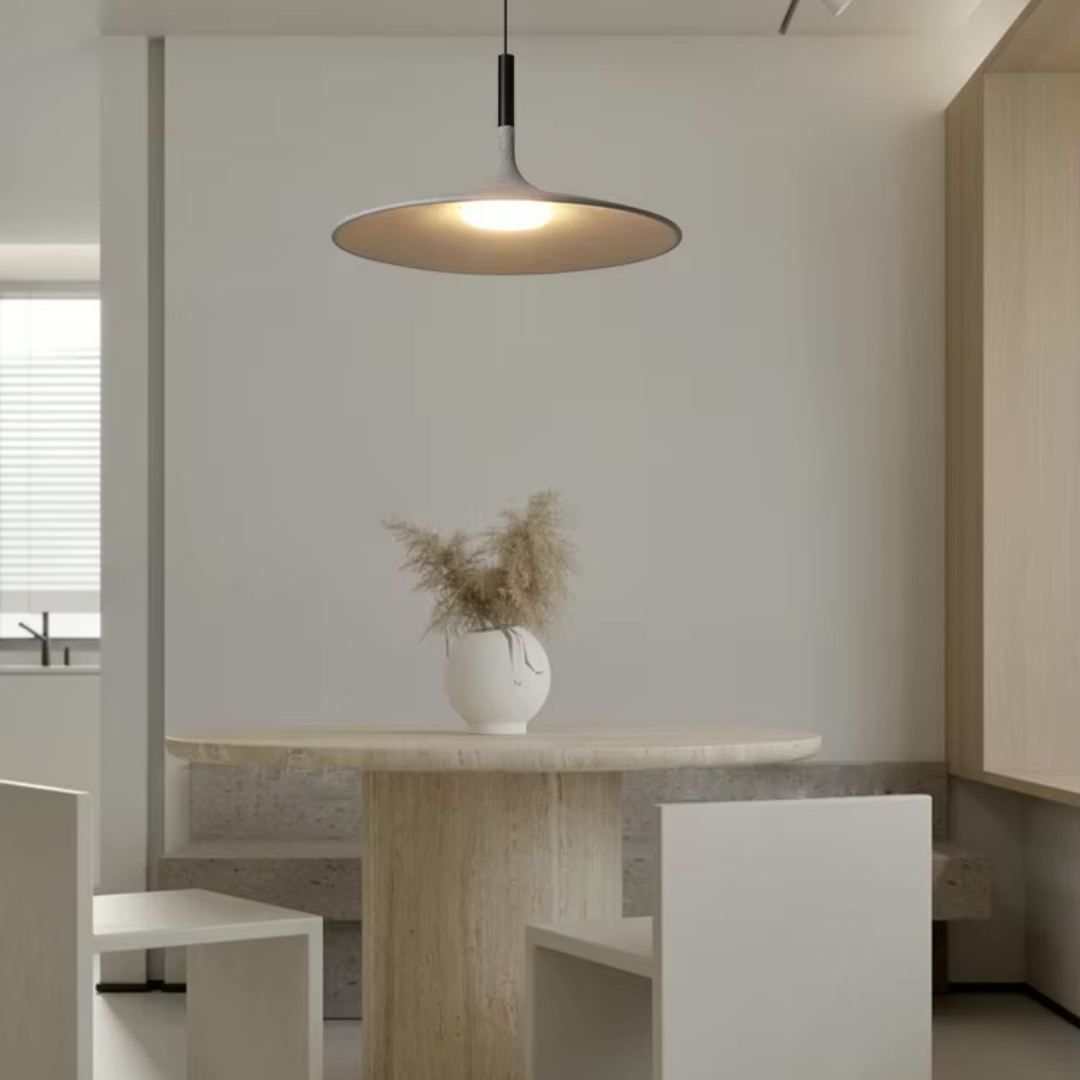 Terra Weave Stone Pendant Light – Handcrafted Natural Cord Fixture