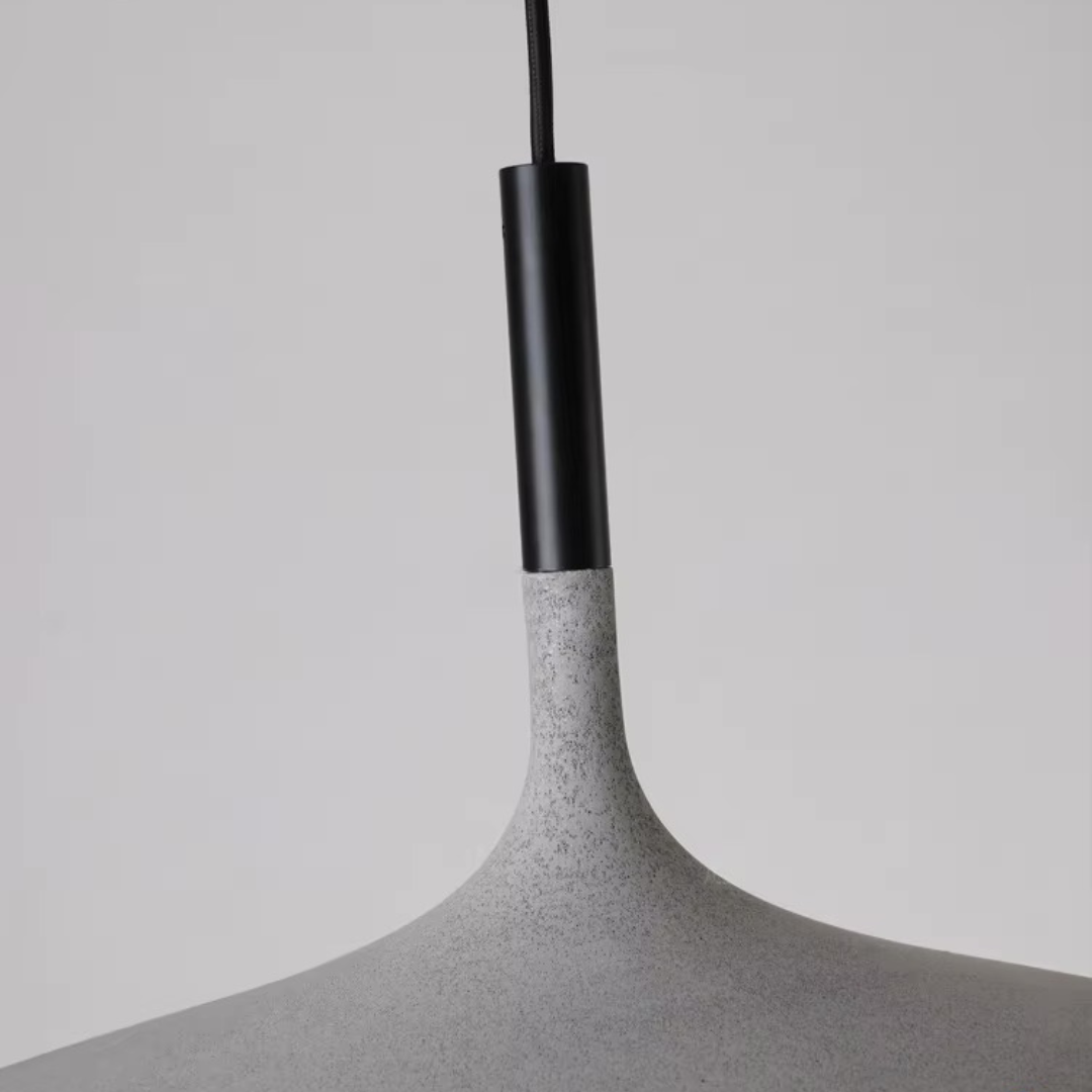 Terra Weave Stone Pendant Light – Handcrafted Natural Cord Fixture