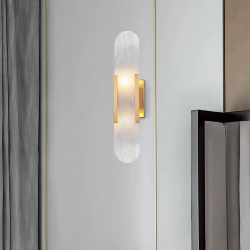 Karaka | Natural Marble Wall Light for Bedroom, Hallway & Stair Lighting