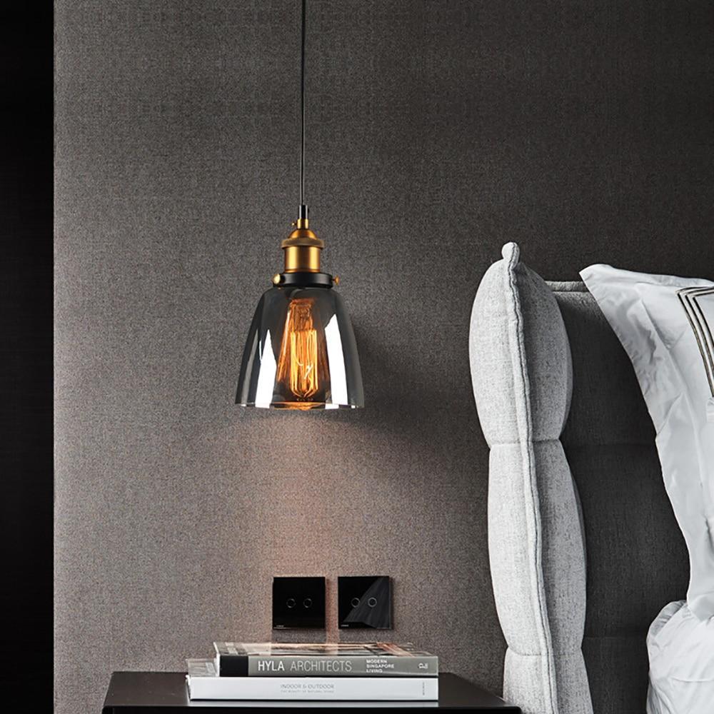 Smoked Glass Pendant Light - Elegant Lighting