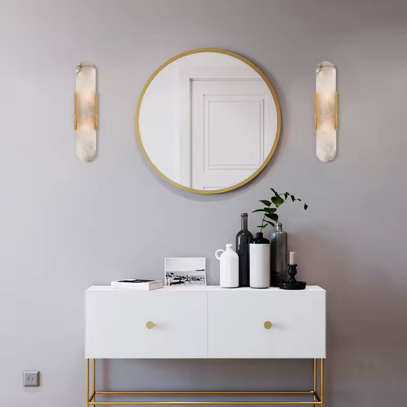 Karaka | Natural Marble Wall Light for Bedroom, Hallway & Stair Lighting