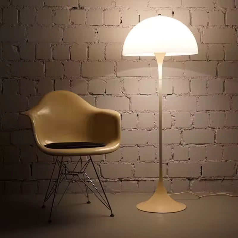 Merrov | Scandinavian Cream Style Floor Lamp with Touch Control & LED Light
