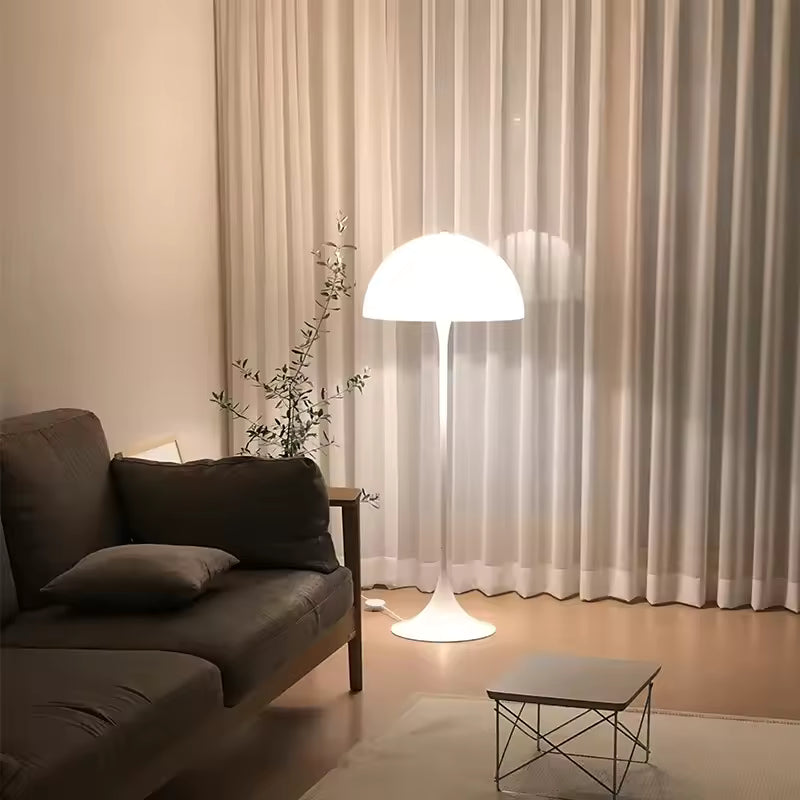 Merrov | Scandinavian Cream Style Floor Lamp with Touch Control & LED Light