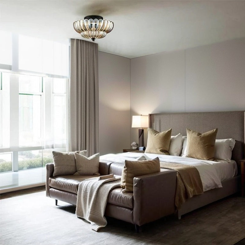 Amber Glass Ceiling Light