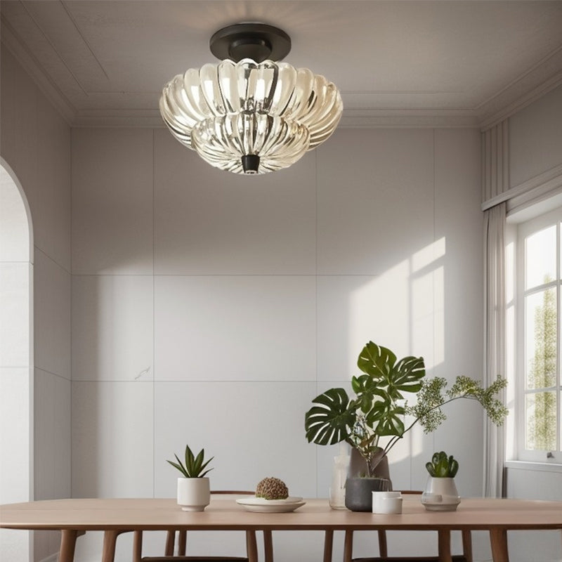 Amber Glass Ceiling Light