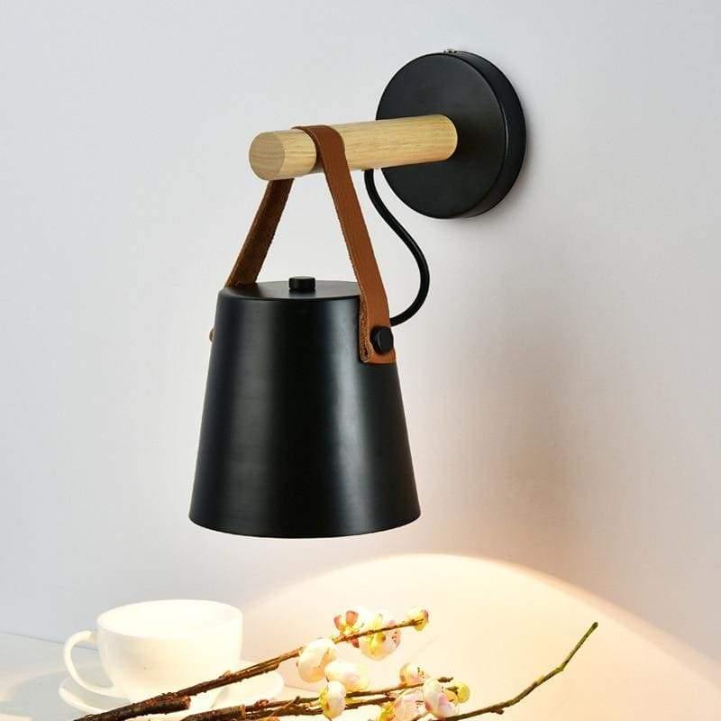 Nordic Glow Wood & Metal Wall Light – Soft Ambient Lighting for Modern Spaces