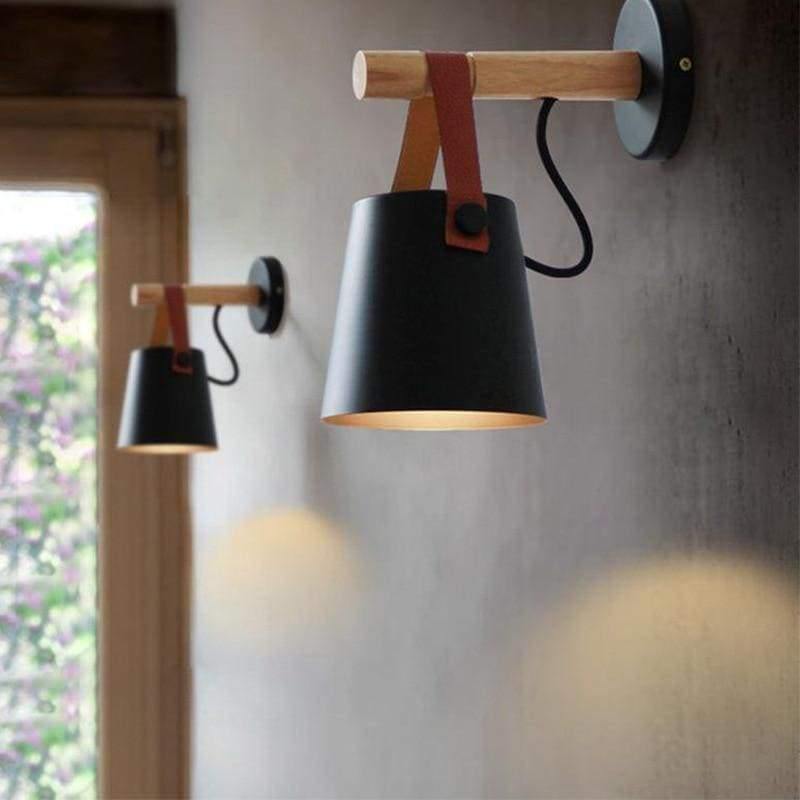 Nordic Glow Wood & Metal Wall Light – Soft Ambient Lighting for Modern Spaces