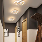 Geometric Design Acrylic Ceiling Light for Living Room - Modern LED Lighting - 3000K Warm Light