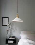 White Ceramic Pendant Light