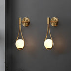 Nordic Frosted Glass Globe Wall Sconce