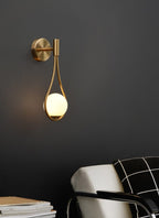 Nordic Frosted Glass Globe Wall Sconce